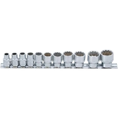 Image de BGS 9112 Jeu de Douilles, douze pans 10 mm (3/8&quot;) en pouce 11 pièces