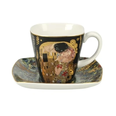 Image de Goebel 66884727 Tasse à Espresso avec sous Motif Le Baiser de Gustav Klimt