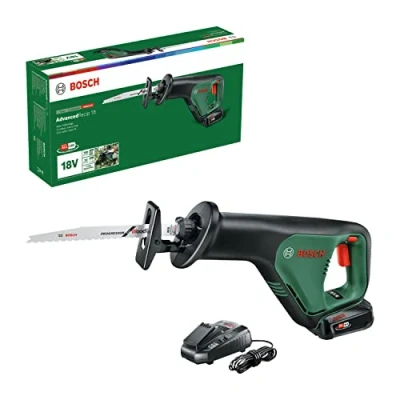 Image de Bosch Home and Garden Scie sabre sans fil AdvancedRecip 18 (livré avec 1 batterie 2,5 Ah, système V, dans carton)