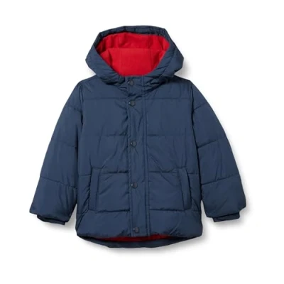 Image de Amazon Essentials Doudoune Épaisse à Capuche Garçon, Bleu Marine, 11 12 Ans