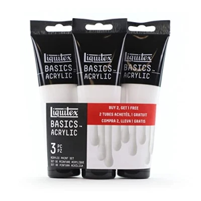 Image de Liquitex Basics Acrylique Set 3X118ml Blanc De Titane Row