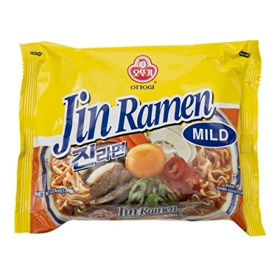 Image de Ottogi Jin Ramen Noodle Spicy Hot Mild (Paquet de 5)