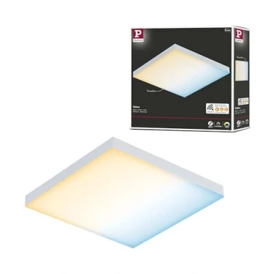 Image de Paulmann 79824 LED Velora carré INCL. 1 x 8,5 Watts gradable Éclairage Blanc dépoli Panneau Lumineux Métal Luminaire de Plafond 2700 K, 8.5 W 225 mm