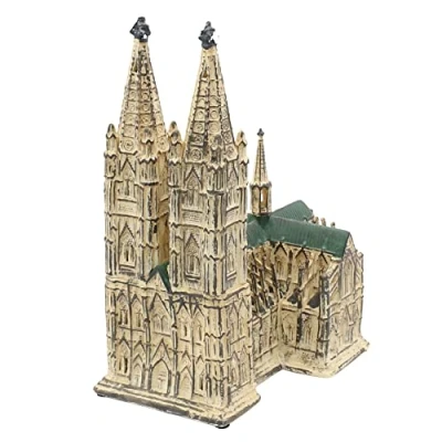 Image de Dekohelden24 Photophore Église Cathédrale de Cologne en porcelaine Dimensions (L x l H) : Environ 24 16 26 cm