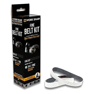 Image de kit de courroies pour couteaux et outils WORK SHARP &amp; Ken Onion Edition WSSAKO81120 Accessoire meuleuse lame avec ceinture à grain fin