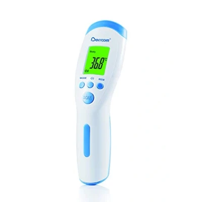 Image de Berrcom Thermomètre numérique sans contact pour bébés, enfants et adultes avec 3 modes de fonctionnement mesurer la température (corps, pièce objets) Ambiance Maison Alerte Fièvre Infrarouge