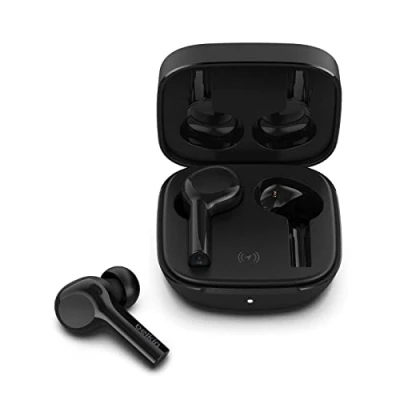 Image de Belkin Écouteurs sans fil SoundForm Freedom True Wireless, (écouteurs Bluetooth avec étui de recharge fil, certification IPX5, basses profondes, pour iPhone, Android, etc.) Blanc