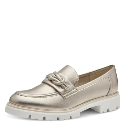 Image de MARCO TOZZI Mocassin by Guido Maria Kretschmer 2 24704 42 Femme, Platine, 40 EU