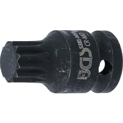 Image de BGS 5381 M18 Douille à embouts choc 12,5 mm (1/2&quot;) denture multiple intérieure (pour XZN)