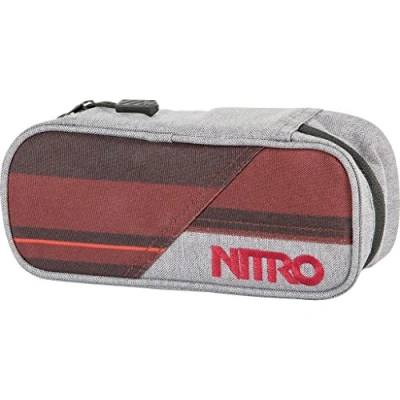 Image de Nitro Trousse Étui à Crayons Multicolore (Red Stripes) 6 x 8 20 cm, 0.96 Liter