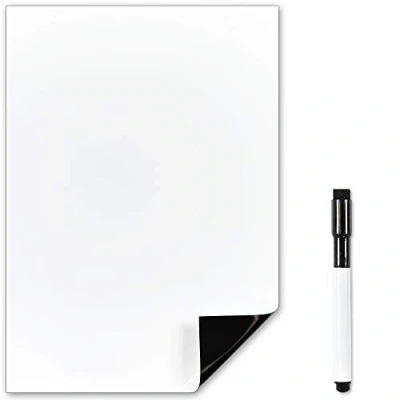 Image de The Magnet Shop tableau blanc magnétique pour réfrigérateur TMS, format A4 ou avec stylo effaçable à sec notes mémos