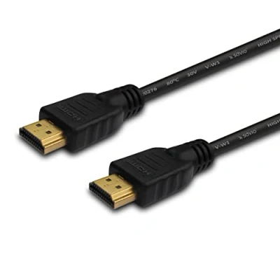 Image de Câble HDMI Savio CL 37 1m 4096 x 2160 pixels ARC Noir