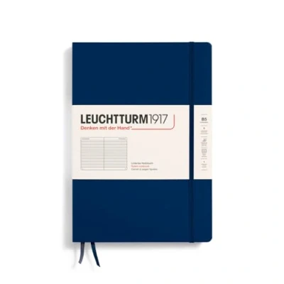Image de LEUCHTTURM1917 366179 Carnet de notes Composition (B5), couverture rigide, 219 pages numérotées, Bleu Marine, ligné