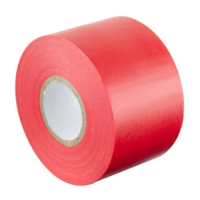 Image de GOCABLETIES Ruban adhésif isolant électrique rouge 50 mm x 33 m Résistant, autocollant Protèger, regrouper, réparer des câbles 1 rouleau