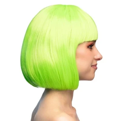 Image de Boland Perruque cabaret, mi longue, bob avec franges, cheveux synthétiques, coiffure, fête à thème, carnaval, soirée déguisée, costume