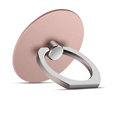 Image de MuStone Support de Téléphone, Round Shaped Cellule Téléphone Bague Support, 360 Degrés Rotatif Métal Pied pour IPHONE Séries, Samsung Galaxy Note Huawei Séries Or Rose