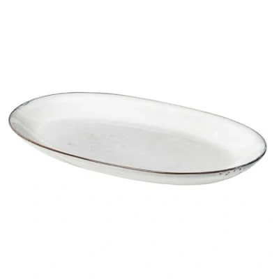 Image de Broste Copenhagen Nordic Sand 14533174 Assiette de service en grès 30 cm