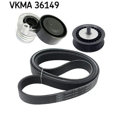 Image de SKF VKMA 36149 Jeu de courroies trapézoïdales à nervures RENAULT: Clio 4, SCENIC 3, Megane DACIA: Duster SUV, Lodgy, Dokker Express