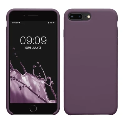 Image de kwmobile Housse Compatible avec Apple iPhone 7 Plus/iPhone 8 Plus Coque de téléphone Protection Souple en TPU Silicone Iris pâle
