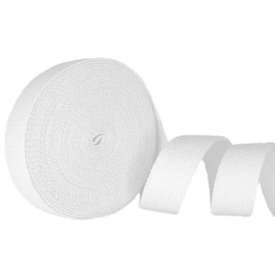 Image de Trimz Ruban en Coton Blanc 10 m x 30 mm