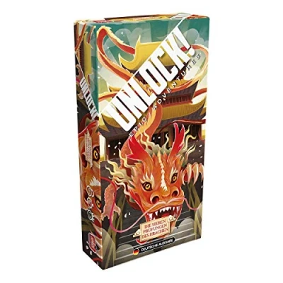 Image de Space Cowboys Asmodee Unlock! Les Sept examens du Dragon, Jeu de connaisseurs, Puzzle, Allemand Multicolore, Coloré. SCOD0062
