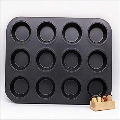 Image de Wudaizhi Non Stick Roby 12 Cupcake Baking Muffin Tray Yorkshire Pudding Pan