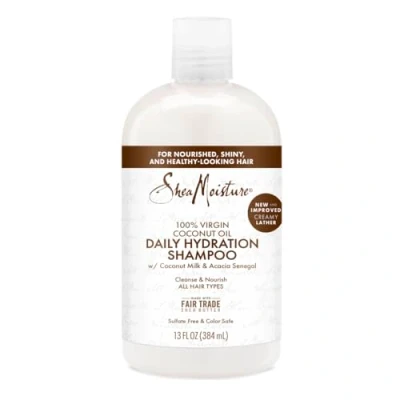 Image de Sheamoisture SHEA Moisture 100% Virgin Coconut OIL Daily Hydration Shampoo Shampoing, Taille: 384 ml,