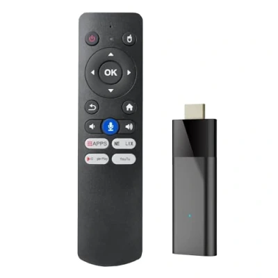 Image de Paociuro Q6 Mini TV Stick + Télécommande Vocale Bluetooth Android 10 2 Go 16 2,4 G 5G WiFi BT4.0 H313 Smart Box