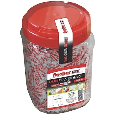 Image de fischer BigBox de 400 Chevilles universelles DuoPower 8x40 Tous matériaux