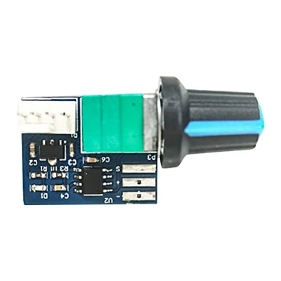 Image de Régulateur de Vitesse Ventilateur,Commande Ventilateur PWM,DC 12V 4 Fils Thermostat PWM avec Interrupteur