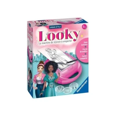 Image de Ravensburger Looky Midi Urban Style Loisir créatif Dessin de mode Stylisme Projection zoom Activité détente et créative Dès 6 ans 18149 Version française