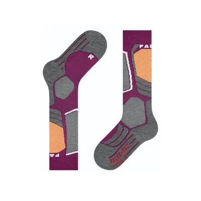 Image de Falke SK2 Intermediate Skiing Mediumstrong Cushioned Chaussettes hautes Radiant orchid pour enfants, Taille: 23/26,