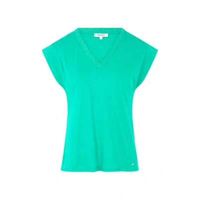 Image de Morgan Shortsleeved WITH Vneck Tshirt basique, Femme, Taille: XS, Vert émeraude