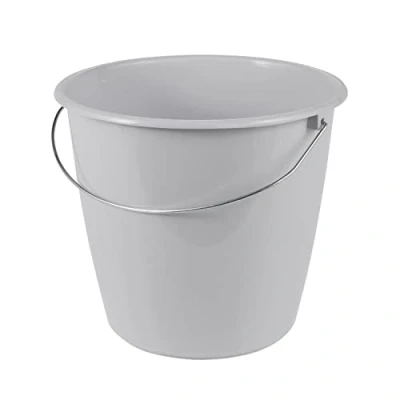 Image de keeeper Seau de Nettoyage Erik Avec Anse en Métal, 5 L, Polypropylène, 24 x 20 cm, Nordic Grey