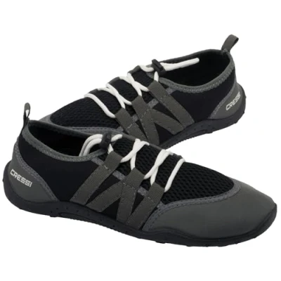 Image de Cressi Sub S.p.A. Elba Pool Chaussures de Plage &amp; Piscine Mixte Adulte, Noir/Gris, 42