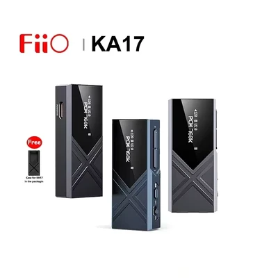 Image de FiiO KA17 Décodeur audio HiFi USB portable double ES9069Q PCM768 DSD512 3,5/4,4 mm pour Android iOS Mac Win10 (Noir)
