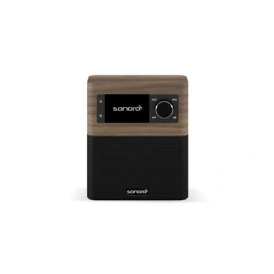 Image de sonoro Stream Radio Internet avec Bluetooth &amp; Dab Plus (FM/FM, Wi FI, Spotify, Amazon, Deezer, App, protégée Contre Les éclaboussures) Noyer/Noir
