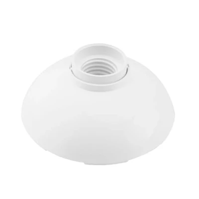 Image de Support Rond avec Douille pour Ampoules E27 Blanc