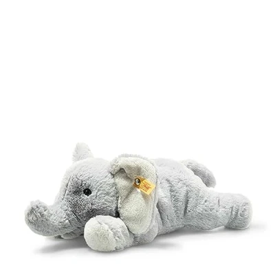 Image de Steiff Soft Cuddly Friends éléphant Elna 064074 Gris Clair 28 cm