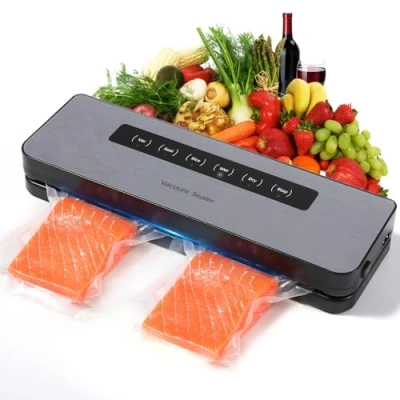 Image de Diboniur Machine Sous Vide Alimentaire 5 en 1, Appareil de Mise pour la Conservation et Cuisine, Compagnon Vide, Professionnelle Aliments Secs Humides