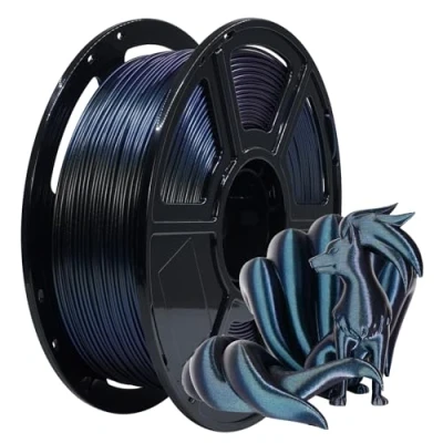 Image de FLASHFORGE PETG Filament Haute Vitesse 1.75mm, pour imprimante 3D plus résistant aux impacts, 1kg (2.2lbs) Spool Dimensional Accuracy +/ 0.02mm (Titane Brûlé)