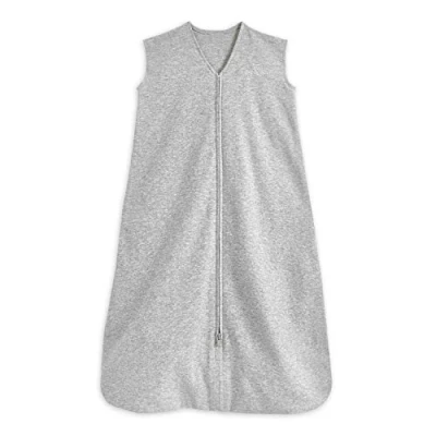 Image de HALO Sac de Couchage pour bébé 0,5 tog Sleepsack 100% Coton, Heather Grey Changement Couche à accès Zip Facile Lullaby Trust Partners Unisexe, garçons et Filles, 18 36 Mois