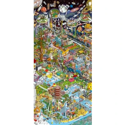 Image de Ravensburger Guinness World Records 17319 Puzzle panoramique 2000 pièces pour Adultes et Enfants à partir de 14 Ans, Teal/Turquoise Vert, 132 x 61 cm