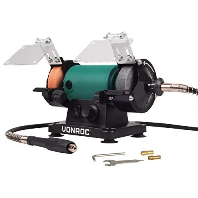 Image de VONROC Touret à meuler multifonction 150W Tige flexible 75mm incluse
