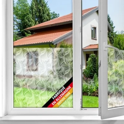 Image de d c fix film fenêtre anti regard autocollant Tara opaque adhésif et décoratif brise vue cache pour vitre, vitrage, douche 45 cm x 2 m