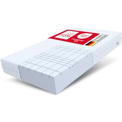Image de FDM Pearl Max Plus Matelas en Mousse, Blanc, 140 x 200 cm