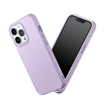 Image de RhinoShield Coque Compatible avec [iPhone 13 Pro] SolidSuit Fine Technologie d&#039;absorption des Chocs et Finition Premium Mate, Contour Objectif Photo Interchangeable Violet Lilas