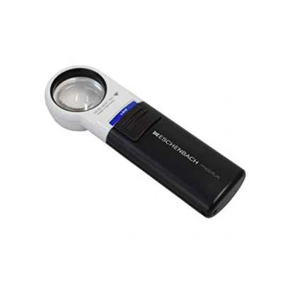Image de Lindner, Loupe avec LED format de poche Lentille Ø 35 mm. Grossissement: 12.5x Eschenbach par pc.