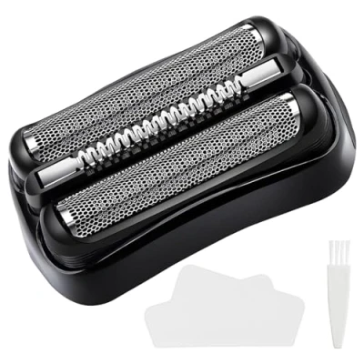 Image de MHDUYEG 21B Compatible Tête Rasoir Braun Serie 3, Pièce Rechange Pour Series avec les rasoirs Têtes Rasage 21B, Apportez Brosse et un Chiffon
