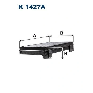 Image de FILTRON K 1427A Filtre d&#039;habitacle à charbon actif 266 173 53
